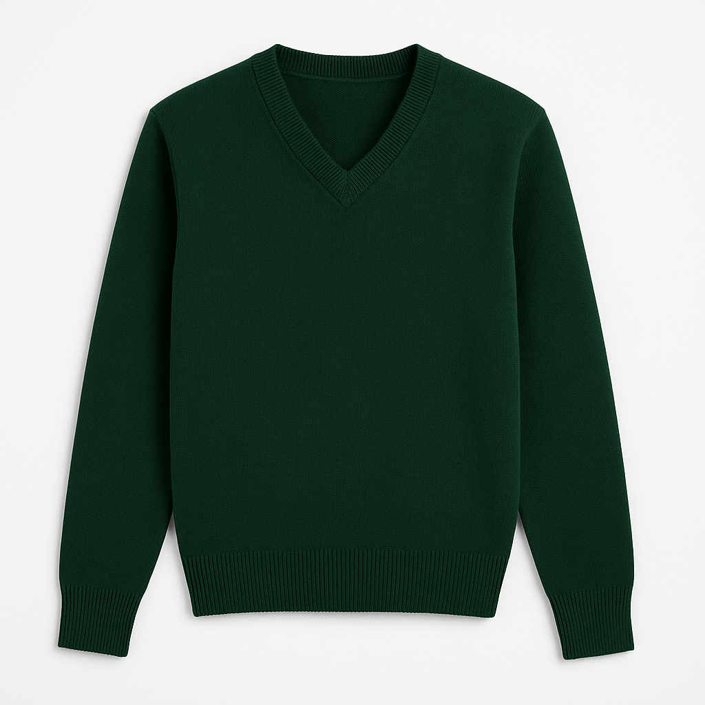 Swetter verde escote en V